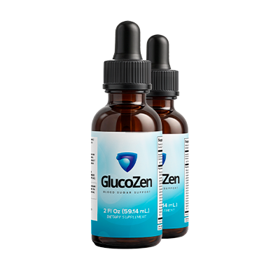 GlucoZen Drops 2 bottle package