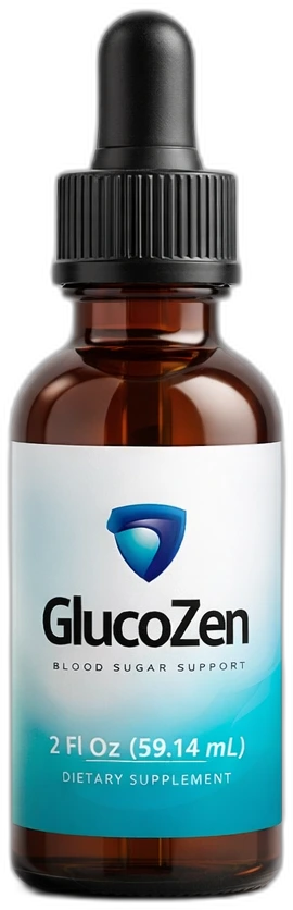 GlucoZen Drops liquid blood sugar support bottle